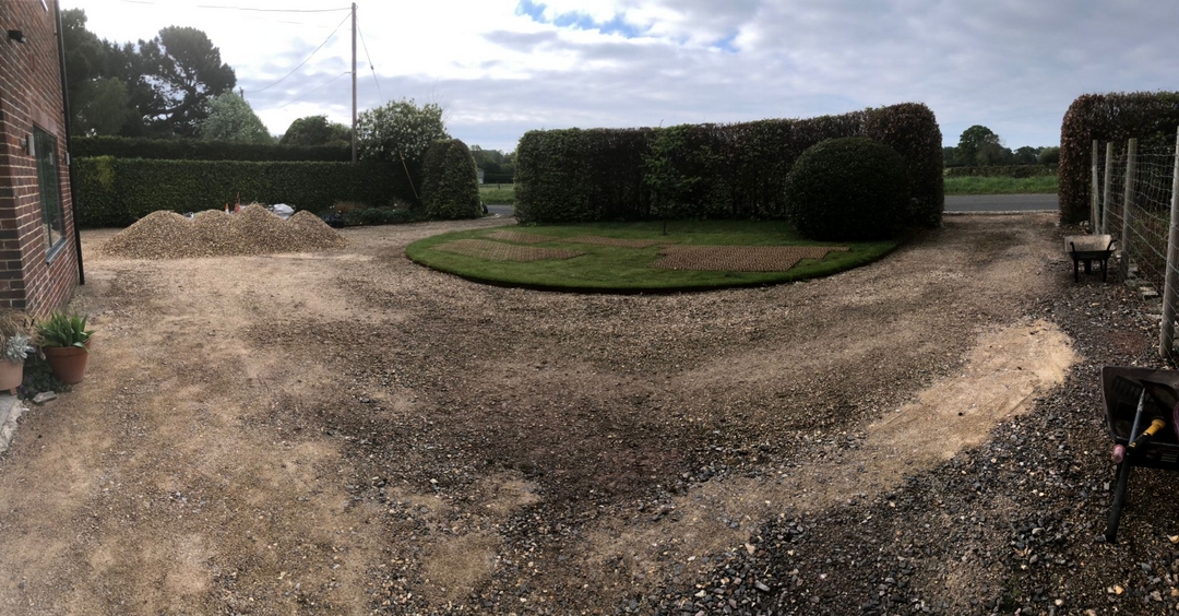 North Gorley, New Forest Driveway Before